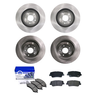 bproauto® - Front and Rear Brake Kit with Semi-Metallic Pads