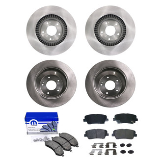 bproauto® - Front and Rear Brake Kit with Semi-Metallic Pads