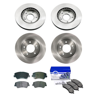 bproauto® - Front and Rear Brake Kit with Semi-Metallic Pads