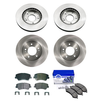 bproauto® - Front and Rear Brake Kit with Semi-Metallic Pads