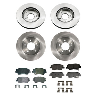 bproauto® - Brake Kit with Semi-Metallic Pads