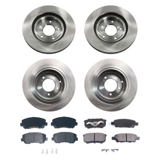 bproauto® - Front and Rear Brake Kit with Semi-Metallic Pads