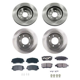 bproauto® - Front and Rear Brake Kit with Semi-Metallic Pads