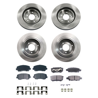 bproauto® - Front and Rear Brake Kit with Semi-Metallic Pads