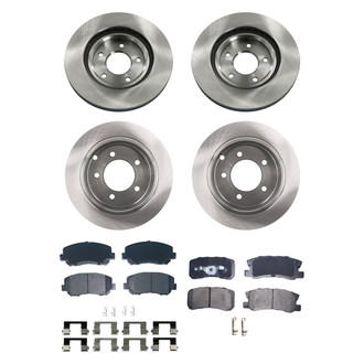 bproauto® - Front and Rear Brake Kit with Semi-Metallic Pads