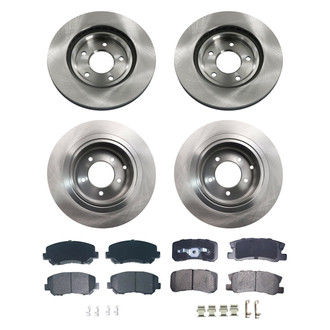 bproauto® - Front and Rear Brake Kit with Semi-Metallic Pads