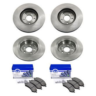 bproauto® - Front and Rear Brake Kit with Semi-Metallic Pads