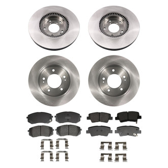bproauto® - Front and Rear Brake Kit with Semi-Metallic Pads