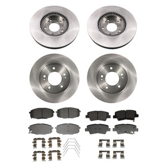 bproauto® - Front and Rear Brake Kit with Semi-Metallic Pads