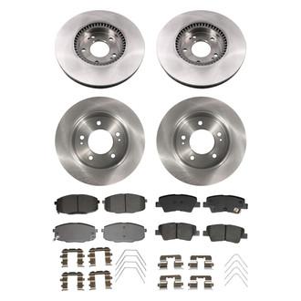 bproauto® - Front and Rear Brake Kit with Semi-Metallic Pads