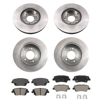 bproauto® - Brake Kit with Semi-Metallic Pads