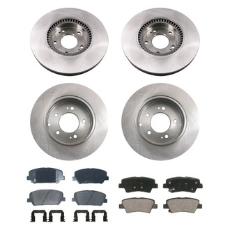 bproauto® - Brake Kit with Semi-Metallic Pads