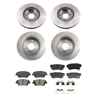 bproauto® - Front and Rear Brake Kit with Semi-Metallic Pads