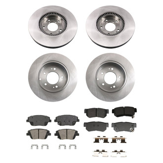 bproauto® - Front and Rear Brake Kit with Semi-Metallic Pads