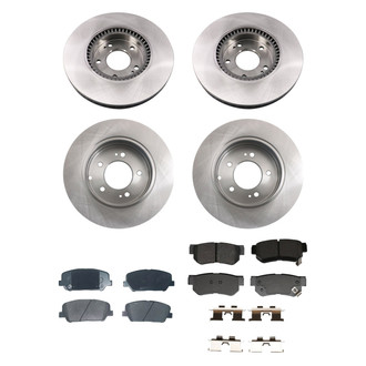 bproauto® - Front and Rear Brake Kit with Semi-Metallic Pads