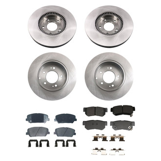bproauto® - Front and Rear Brake Kit with Semi-Metallic Pads