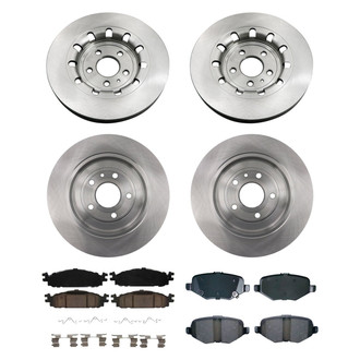 bproauto® - Front and Rear Brake Kit with Semi-Metallic Pads