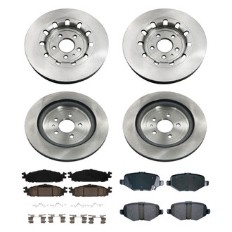 bproauto® - Brake Kit with Semi-Metallic Pads