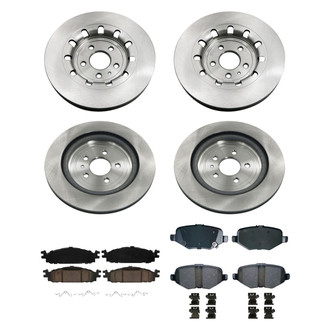 bproauto® - Brake Kit with Semi-Metallic Pads