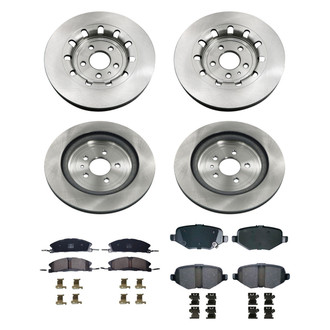bproauto® - Brake Kit with Semi-Metallic Pads
