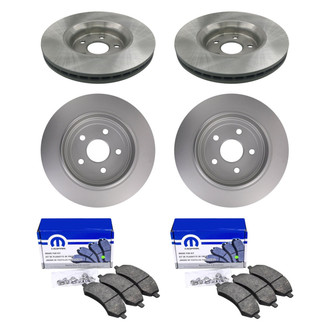 bproauto® - Front and Rear Brake Kit with Semi-Metallic Pads