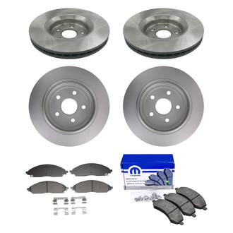 bproauto® - Front and Rear Brake Kit with Semi-Metallic Pads