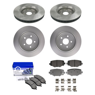 bproauto® - Front and Rear Brake Kit with Semi-Metallic Pads