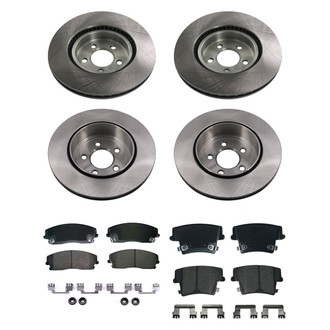bproauto® - Brake Kit with Semi-Metallic Pads