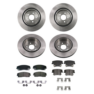 bproauto® - Brake Kit with Semi-Metallic Pads