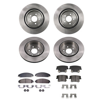 bproauto® - Brake Kit with Semi-Metallic Pads