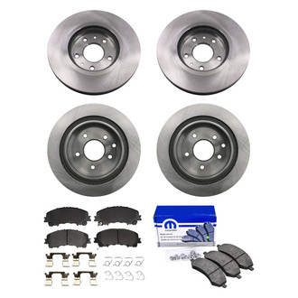 bproauto® - Front and Rear Brake Kit with Semi-Metallic Pads