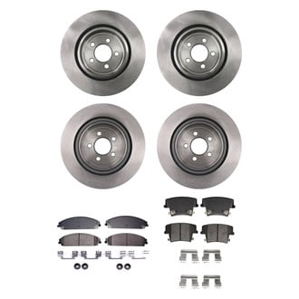 bproauto® - Brake Kit with Semi-Metallic Pads