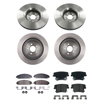 bproauto® - Brake Kit with Semi-Metallic Pads