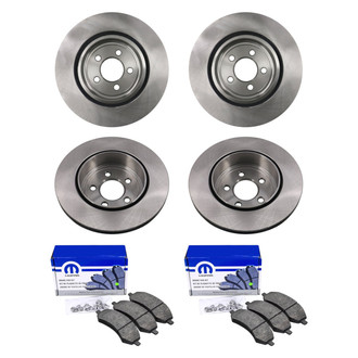 bproauto® - Front and Rear Brake Kit with Semi-Metallic Pads