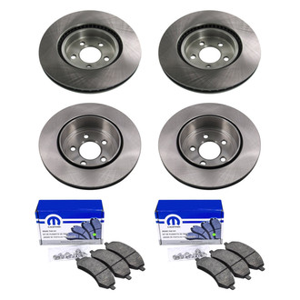 bproauto® - Front and Rear Brake Kit with Semi-Metallic Pads