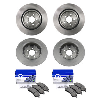 bproauto® - Front and Rear Brake Kit with Semi-Metallic Pads