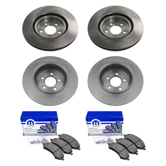 bproauto® - Front and Rear Brake Kit with Semi-Metallic Pads