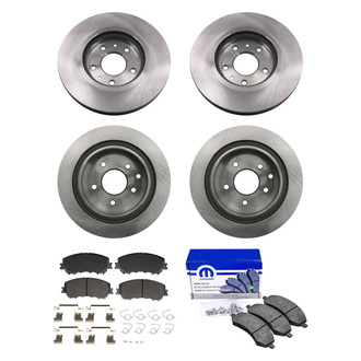 bproauto® - Front and Rear Brake Kit with Semi-Metallic Pads