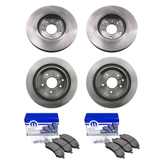 bproauto® - Front and Rear Brake Kit with Semi-Metallic Pads