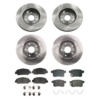 bproauto® - Front and Rear Brake Kit with Semi-Metallic Pads