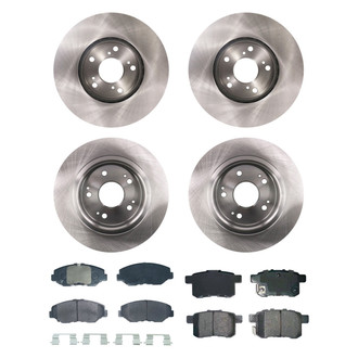 bproauto® - Brake Kit with Semi-Metallic Pads