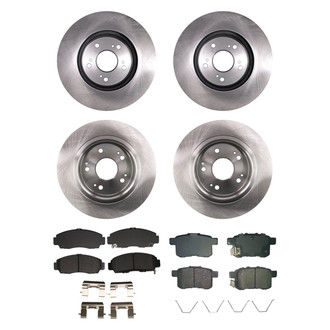 bproauto® - Front and Rear Brake Kit with Semi-Metallic Pads