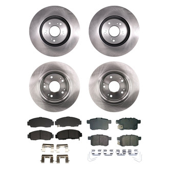 bproauto® - Front and Rear Brake Kit with Semi-Metallic Pads