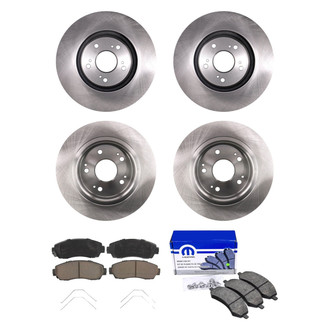 bproauto® - Front and Rear Brake Kit with Semi-Metallic Pads