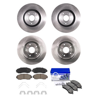 bproauto® - Front and Rear Brake Kit with Semi-Metallic Pads