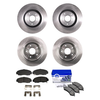 bproauto® - Front and Rear Brake Kit with Semi-Metallic Pads