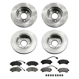 bproauto® - Front and Rear Brake Kit with Semi-Metallic Pads