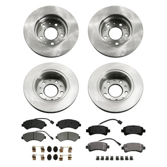 bproauto® - Brake Kit with Semi-Metallic Pads