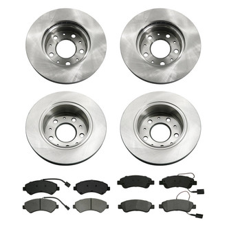 bproauto® - Front and Rear Brake Kit with Semi-Metallic Pads