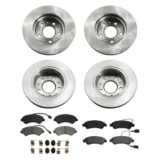bproauto® - Front and Rear Brake Kit with Semi-Metallic Pads